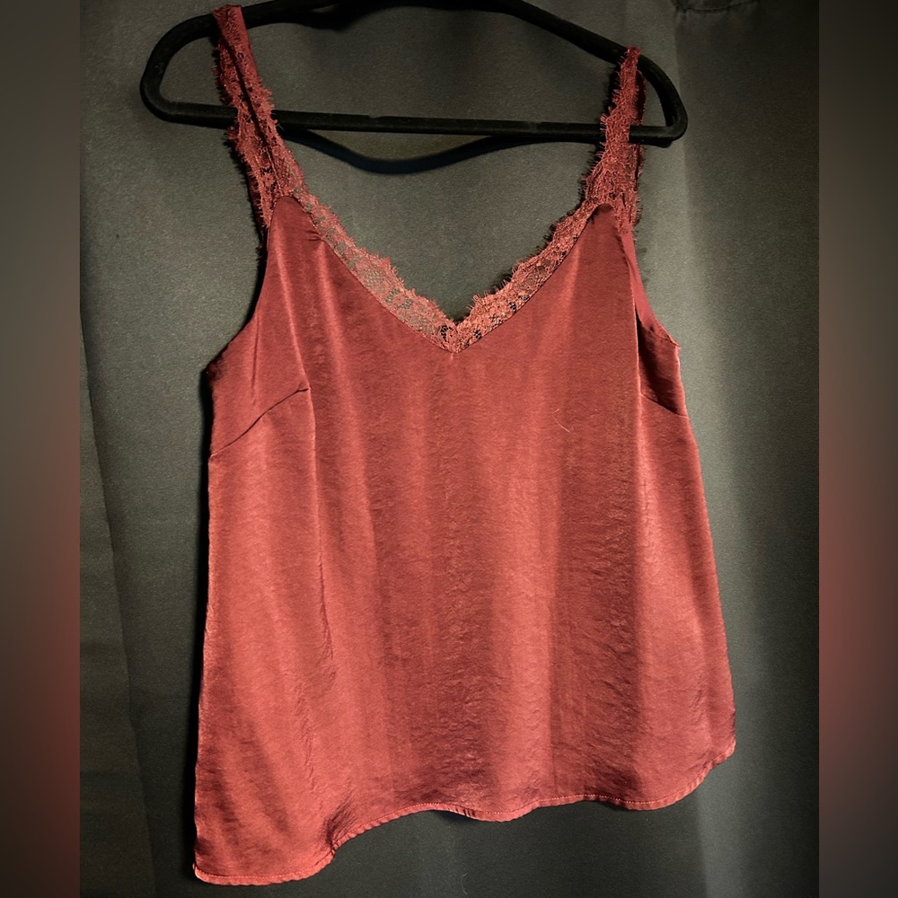 NWOT burgandy blouse